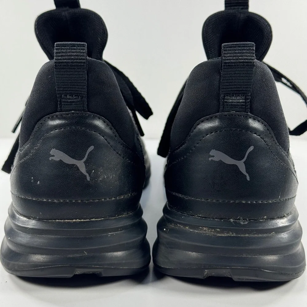 Puma Enzo Weave Mens Black Grey Running Training Shoes‎ Sneakers 191487-01